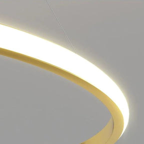 Lustre de Teto Circular Duplo em Led